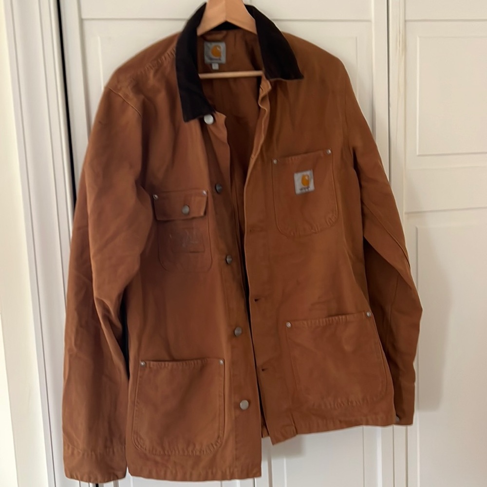 Light canvas carharrt jacket, Large